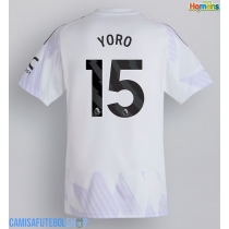 Camisa de time de futebol Manchester United Leny Yoro #15 Replicas 2º Equipamento 2025-26 Manga Curta